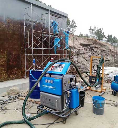 露天防水用什么材料好(圖1) H5600T露天防水聚脲材料噴涂案例